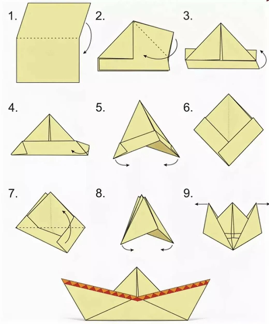 Пошаговые фото из бумаги как сделать бумажный кораблик: 5 тыс изображений найдено в Яндекс.Картинках Orig