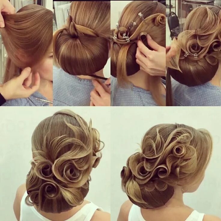 Пошаговые фото причесок #bridehairstyle #meetDan I wish that on my wedding day - Flechtfrisuren Competit