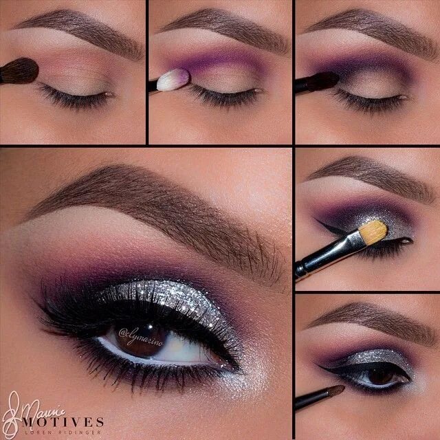 Пошаговые макияжи фото elymarino Eye makeup steps, Eyeshadow makeup, Makeup