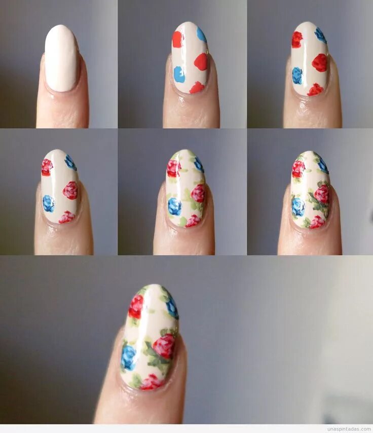 Пошаговые маникюры фото Paso a Paso uñas pintadas Nail Art, Decoración de uñas paso a paso - Part 3 Tus 