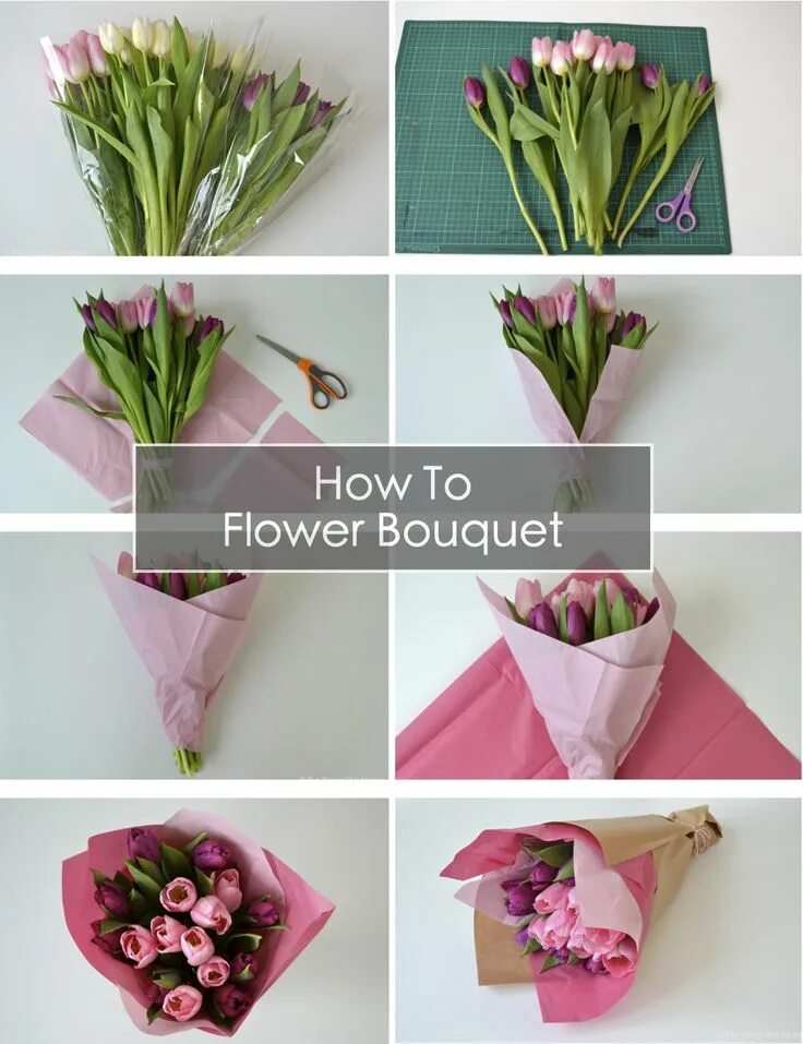 Пошаговые тюльпаны фото Pin on How to wrap flowers