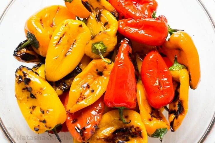 Пошаговый фото рецепт болгарского перца Marinated Mini Sweet Peppers Recipe (VIDEO) - Natasha's Kitchen Sweet pepper rec