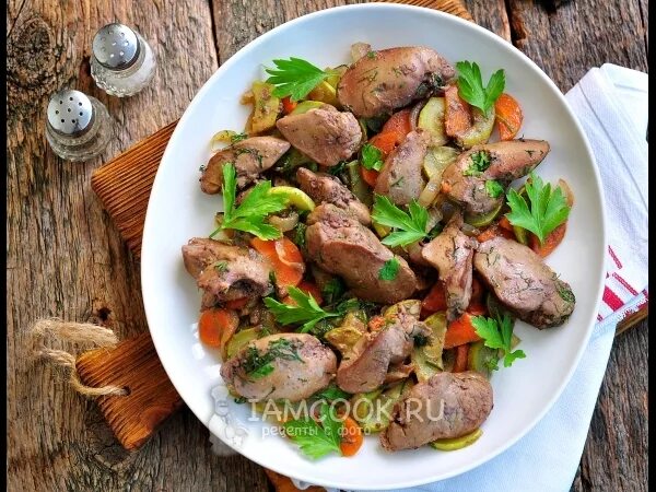 Пошаговый фото рецепт куриная печень Вторые блюда из куриной печени - рецепты с фото