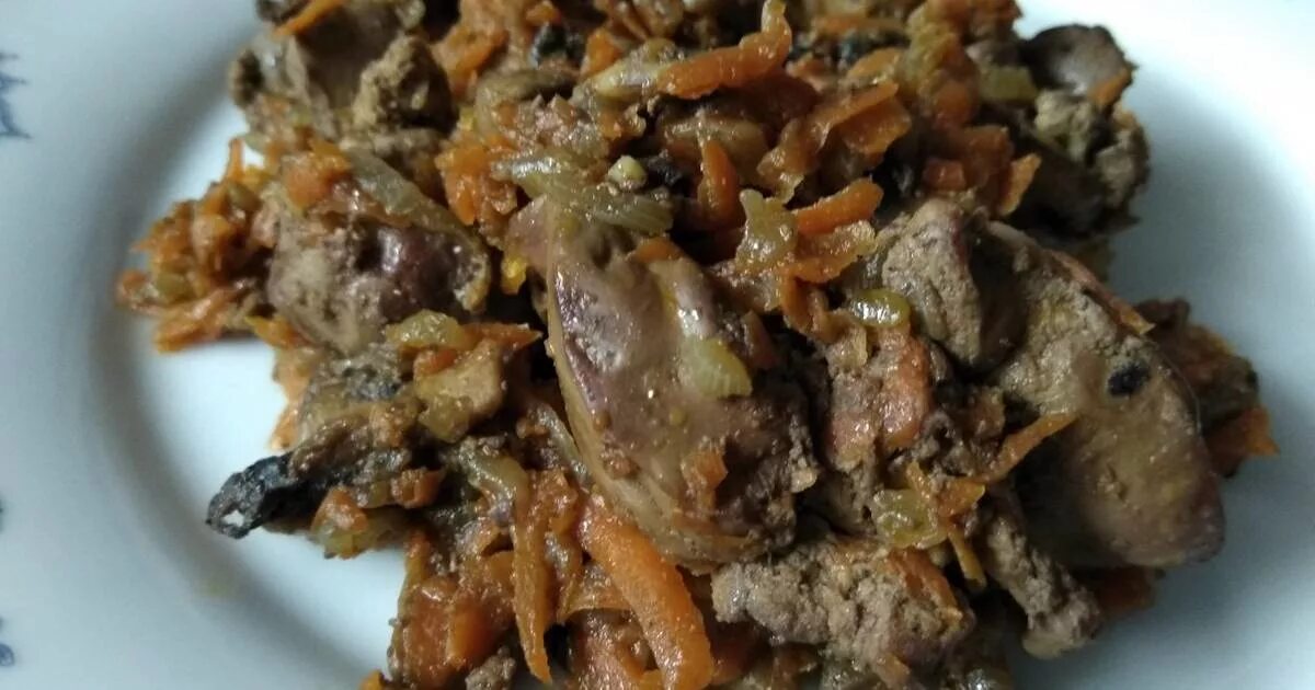 Пошаговый фото рецепт куриная печень Печень с грибами - вкусный рецепт с пошаговым фото