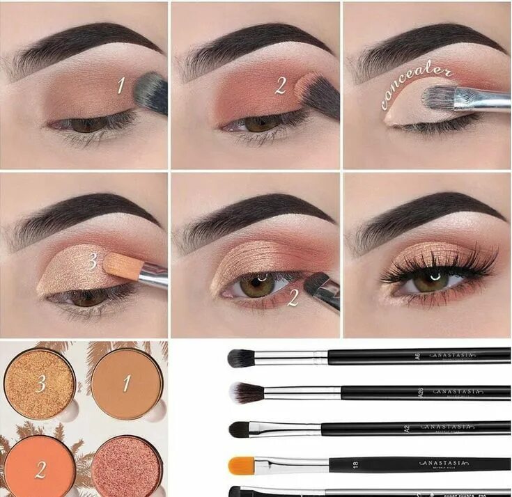 Пошаговый макияж Amazon.com: Make Up For Beginners: Beauty & Personal Care Eye makeup, Natural ey