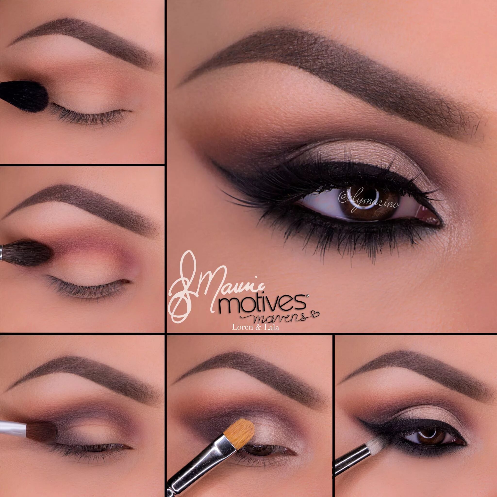 Пошаговый макияж Motives by Loren Ridinger Neutral eye makeup, Beautiful eye makeup, Eye makeup