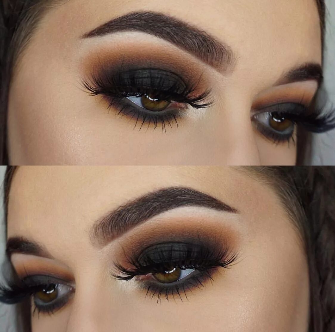 Пошаговый макияж для брюнеток фото Pin on Maquiagem Simple eye makeup, Smokey eye makeup, Hazel eye makeup