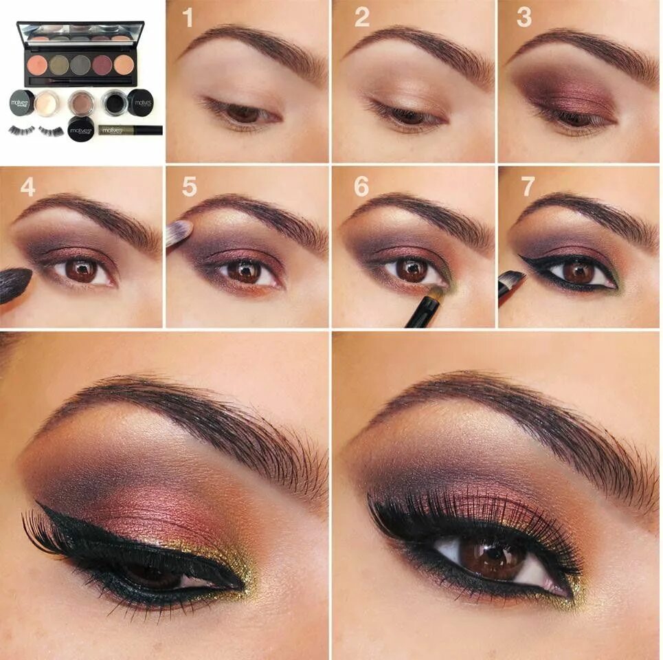 Пошаговый макияж для карих 20 Simple Easy Step By Step Eyeshadow Tutorials for Beginners - Her Style Code A