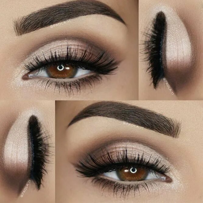 Пошаговый макияж для темно карих глаз Chic Eye Makeup Ideas For Prom ★ See more: http://glaminati.com/eye-makeup-for-p