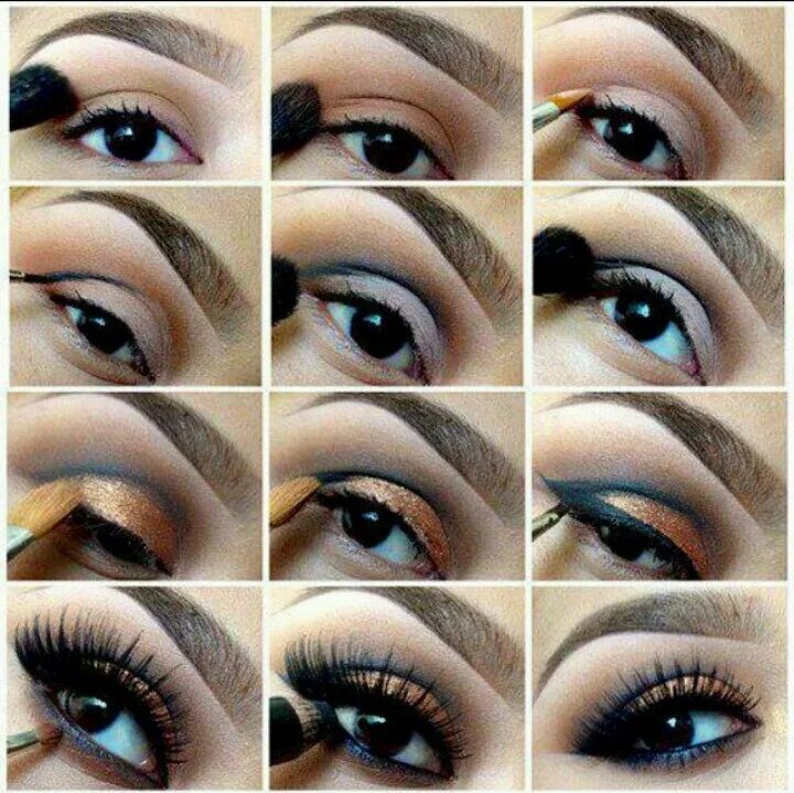 Пошаговый макияж для увеличения глаз A daytime smokey eye Smoky eye makeup tutorial, Smoky eye makeup, Eye makeup