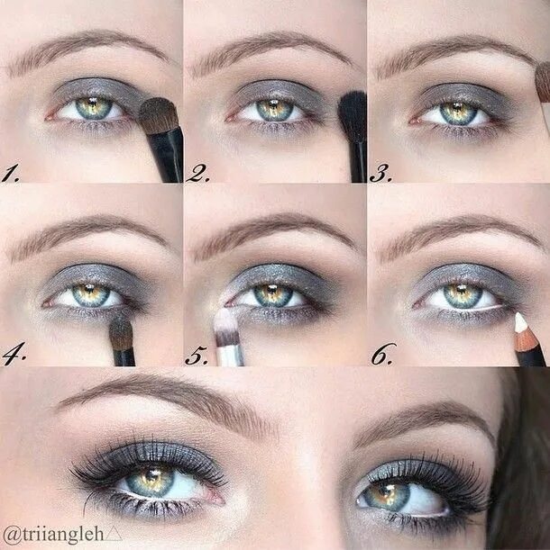 Пошаговый макияж для увеличения глаз фото Eye Makeup step by step #stepbystepmakeupideas #KoreanStyle Eye makeup, Eye make