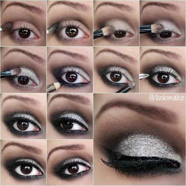 Пошаговый макияж фото инструкция Pin em Makeup