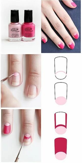 Пошаговый маникюр в домашних условиях фото nails design Fashion nails, Nail designs, Manicure