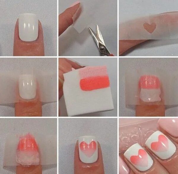 Пошаговый маникюр в домашних условиях фото 50 Easy Nail Designs Art and Design Diy nail designs, Diy nails, Nail art