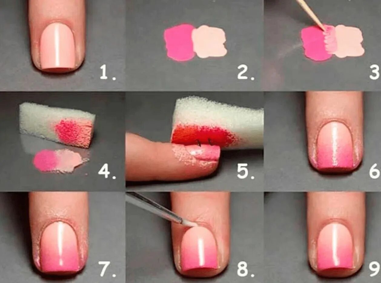 Пошаговый маникюр в домашних условиях фото 50+ Beautiful nail art ideas that are easy to do at home Pink nail art designs, 