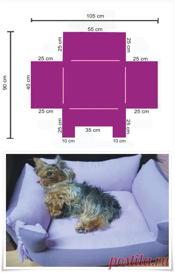 Пошить лежанку для собаки своими руками выкройки Шьем лежанку для членов семьи на четырех лапах - Сделай сам, идеи для � животные