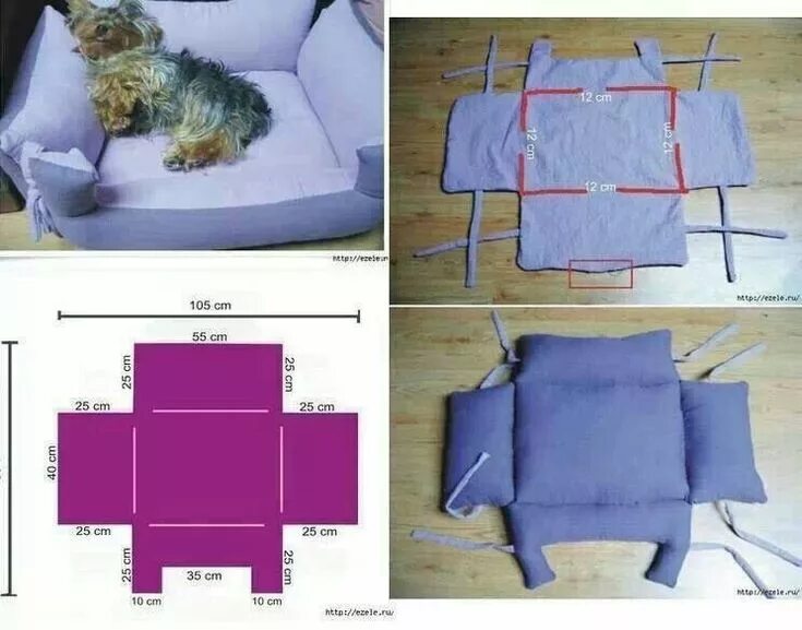 Пошить лежанку для собаки своими руками выкройки Diy dog stuff, Diy dog bed, Diy pet bed