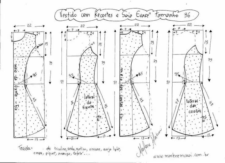 Пошить платья выкройки 6 piece paneled frock 36 pattern Выкройки, Шитье, Уроки шитья