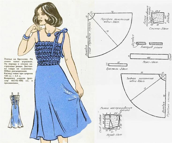 Пошить сарафан своими руками выкройки Одноклассники Платье швейные шаблоны, Выкройки, Пошив модной одежды