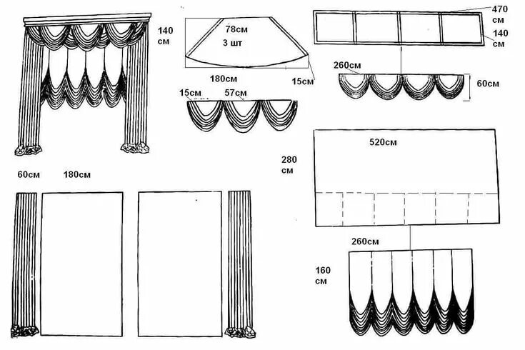 Пошить шторы фото Épinglé sur Curtain decor