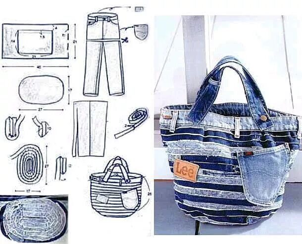 Пошить сумку джинсов выкройка Одноклассники Recycled jeans bag, Denim bag patterns, Bag pattern