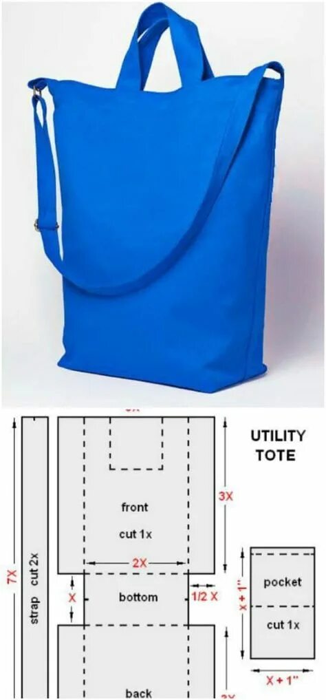 Пошить сумку выкройка Practical and Stylish Utility Tote Ideas