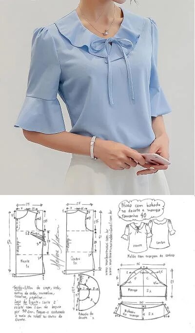 Пошив блузок своими руками выкройки Шитье Sewing dresses for women, Sewing clothes women, Blouse pattern sewing