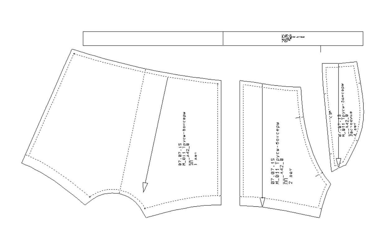 Пошив детских трусов из цельнокройной выкройки пошагово Выкройка мужских трусов-боксеров из трикотажа
