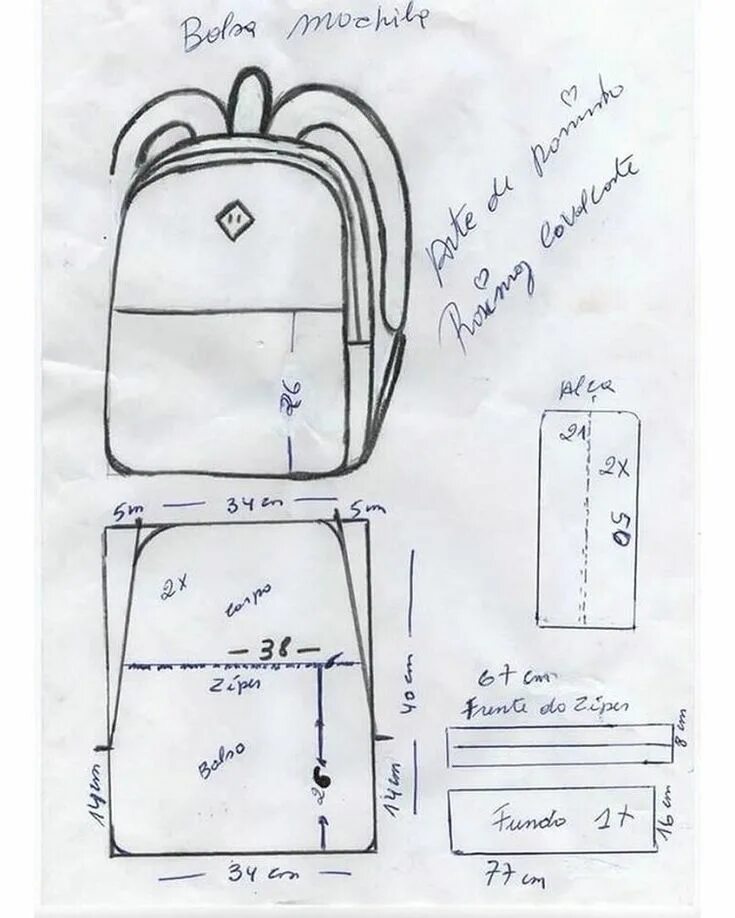 Пошив рюкзаков своими руками выкройки Рюкзаки детские, женские. Выкройки с размерами Leather bag pattern, Diy bags pur