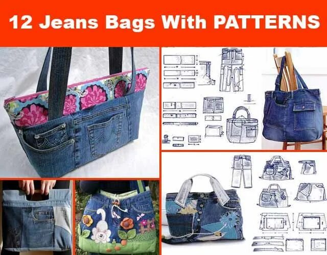 Пошив сумок из джинсов с выкройками Diy bags jeans, Recycled jeans bag, Denim bag patterns