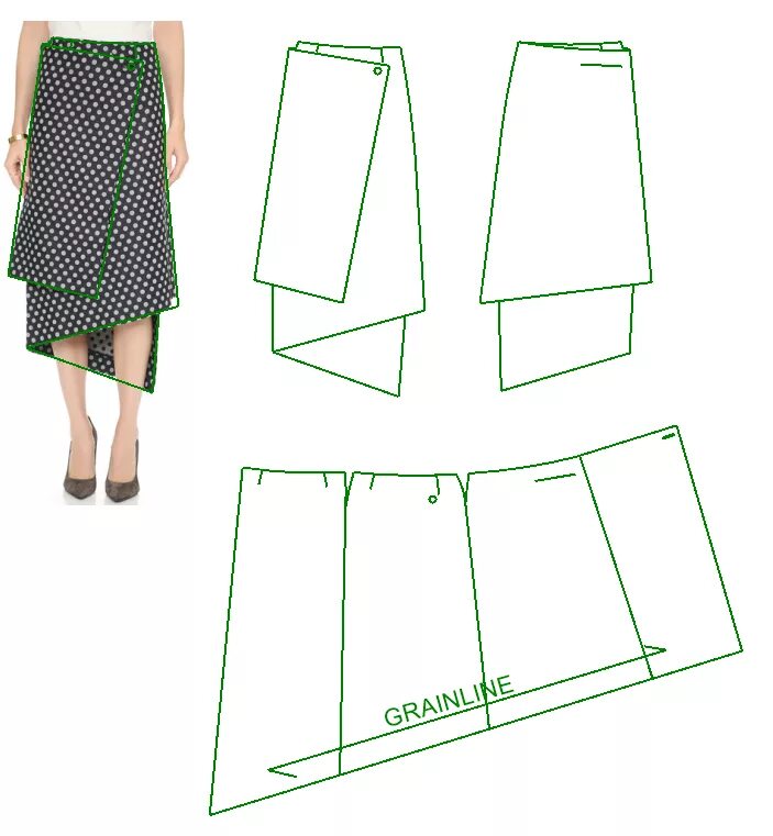 Пошив юбок своими руками выкройки Victoria Beckham wrap skirt pattern ??. PatternReview.com forums and message boa