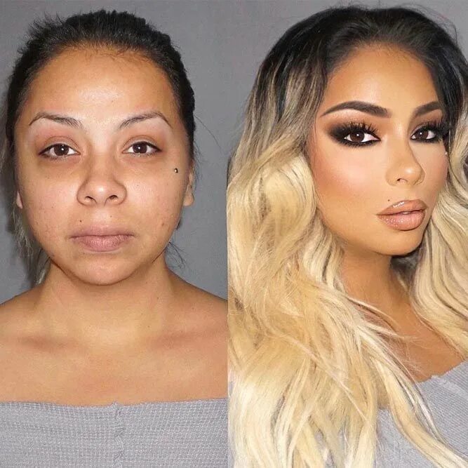 После макияжа нанести 40+ Incredible Before And After Makeup Transformations Makeup transformation, Be