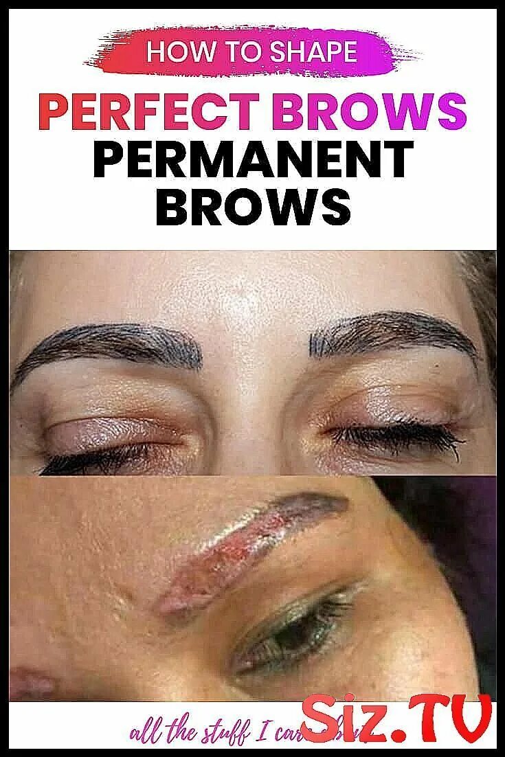 После татуажа мазать Wie man perfekte Brauen formt -Brows Micropigmentatio #Angelina #arch #Brow #Bro