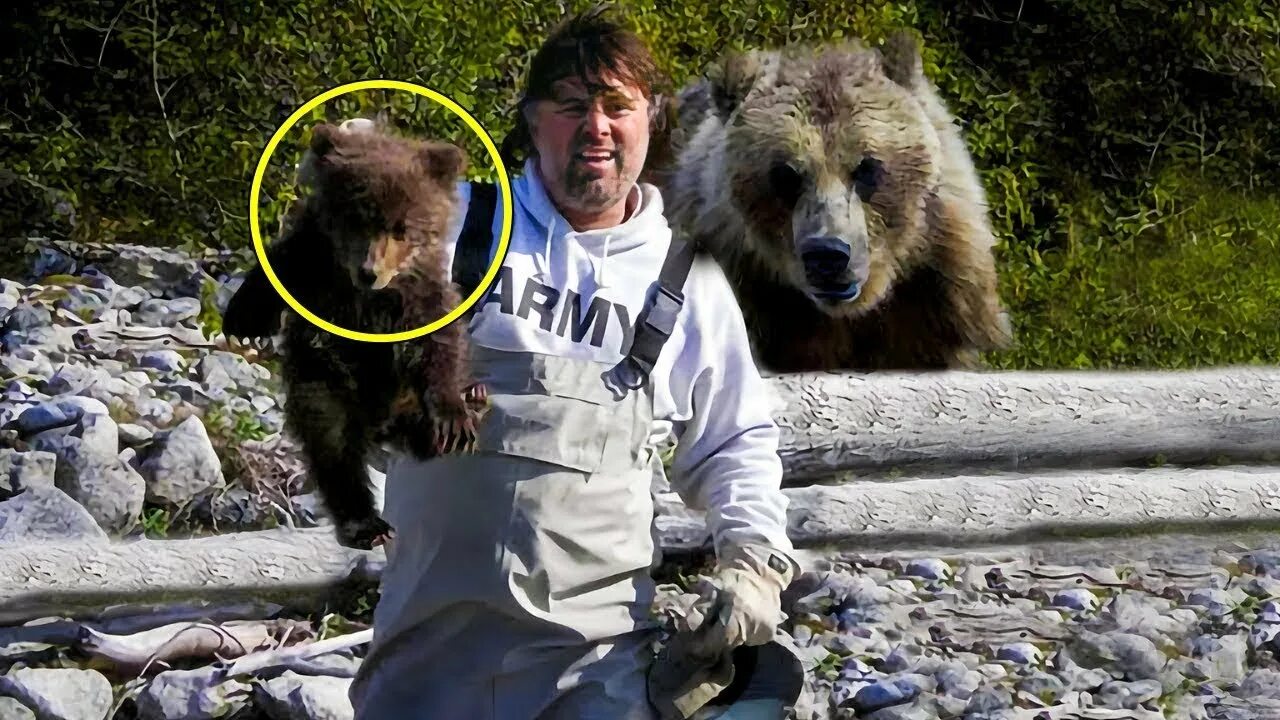 Последнее фото японского фотографа медведь The Man Saved Bear Cubs, But Her Mom Later Did Something Very Shocking! - YouTub