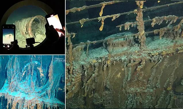 Последние фото титаника под водой New Titanic footage REVEALED: Video shows the 'unsinkable ship's' 15-ton anchor 