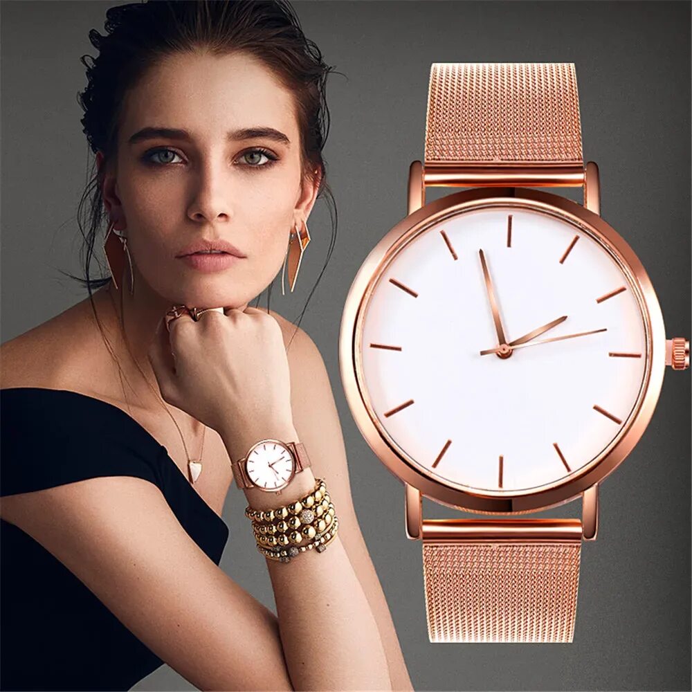 Последние модели часов фото Часы наручные Montre Femme женские, простые деловые кварцевые модные, со стальны