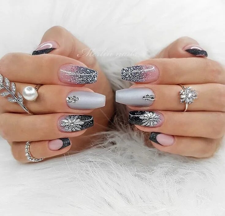 Последние новинки дизайна ногтей фото Pin by Жанна Жанна on Макикюр к Новому году Gel nails, Natural nails, Gel nail d