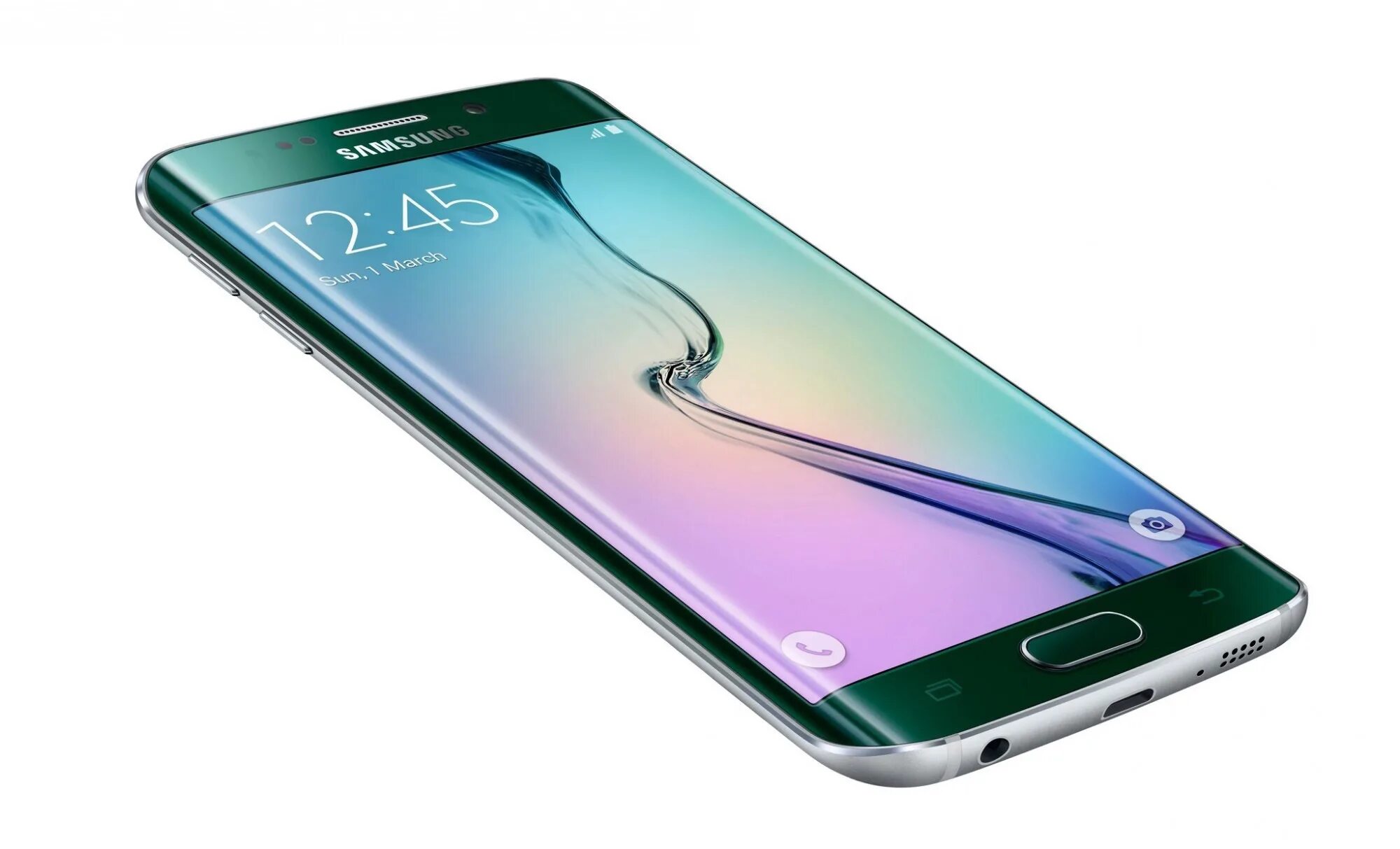 Последний самсунг цена фото Купить смартфон Samsung Galaxy S6 Edge 64Gb LTE (Green Emerald) 648461 в Москве 