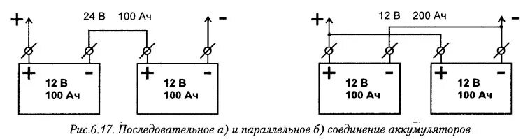 Последовательное подключение 2 аккумуляторов Радиооборудование ГМССБ - MirMarine