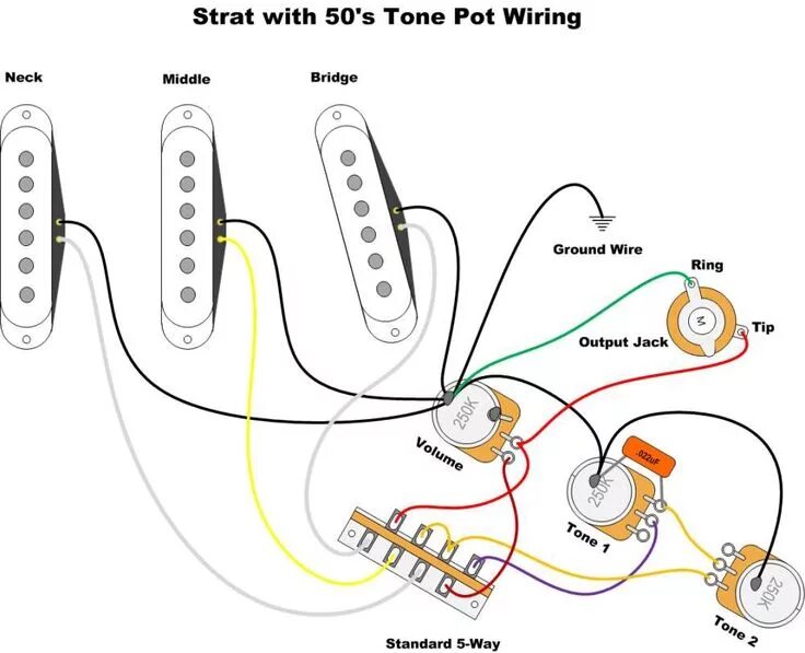 Последовательное подключение двух синглов в бас гитаре Strat Wiring Fender stratocaster, Fender guitars, Squier guitars