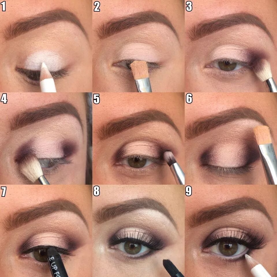 Последовательность нанесения макияжа на лицо пошагово Makeup By Brittany: A Beautiful Bridal Makeup Look Make up augen, Make up braut,