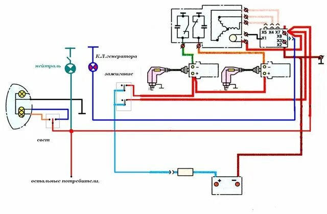 Последовательность подключения фары на иж юпитер Ответы Mail.ru: проводка иж юпитер 5