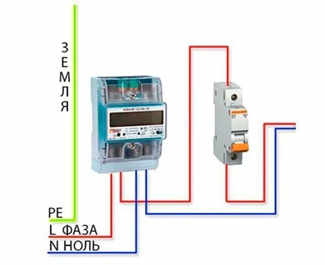 Последовательность подключения счетчика и автоматов Установка и замена электросчетчиков - БауМастер