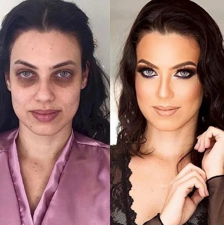 Последствия макияжа фото 24 Pure Pics Too Wholesome For This World Amazing makeup transformation, Celebs 