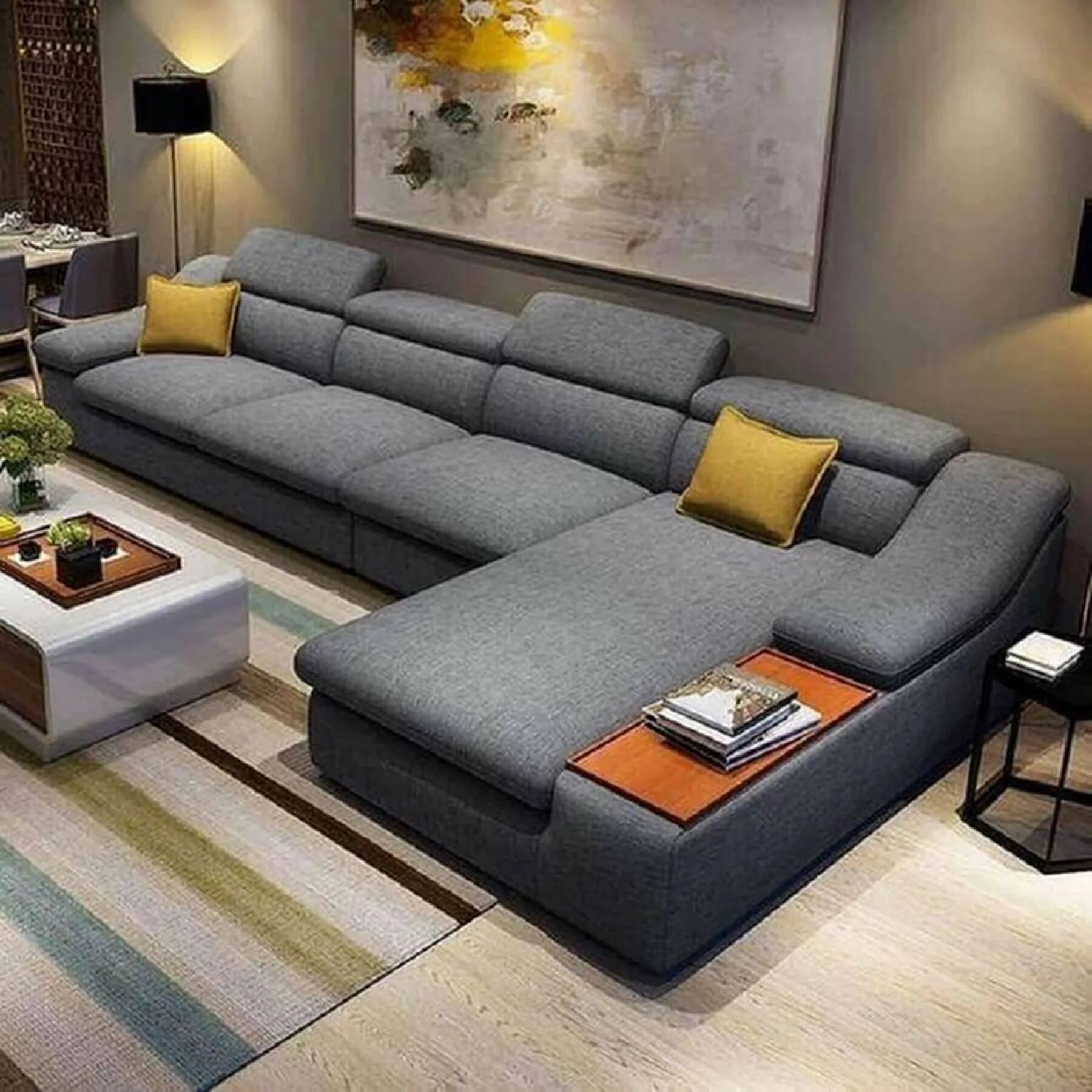 Посмотреть диваны фото и цены 12 L-Shaped Sofa Furniture Ideas For Awesome Modern Living Rooms 10 Living room 