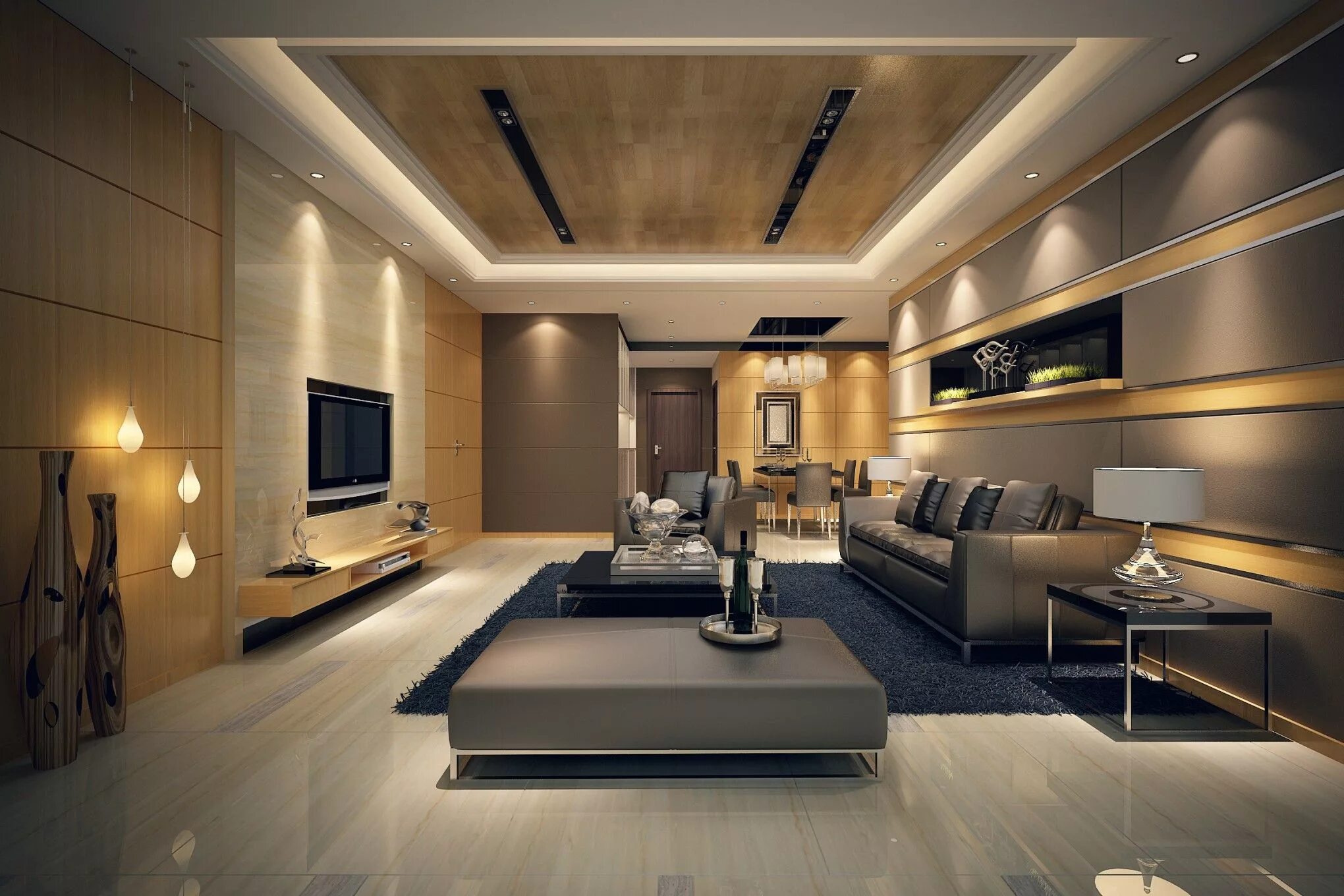 Посмотреть дизайн интерьера Luxury ultra modern interior design idea in private house 2040x1360 Salon élégan