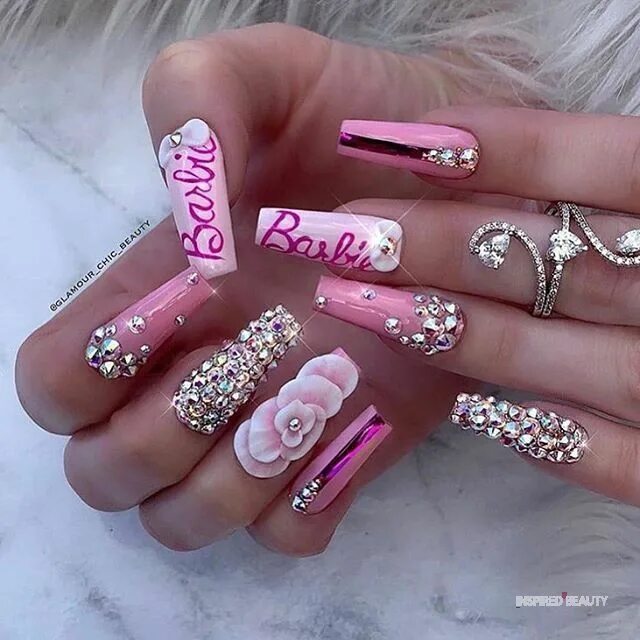 Посмотреть дизайн ногтей 52 Pretty Pink Nails Ideas For Every Look - Inspired Beauty Tutorial de uñas dec