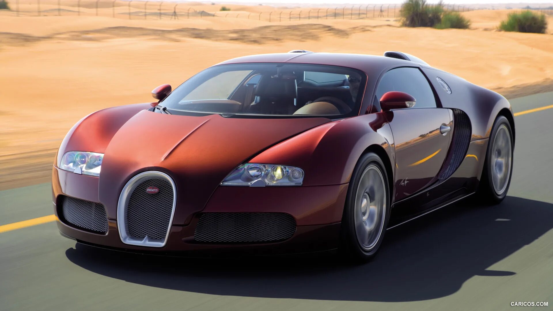 Посмотреть фото автомобиле Bugatti Veyron Grand Sport Red Front