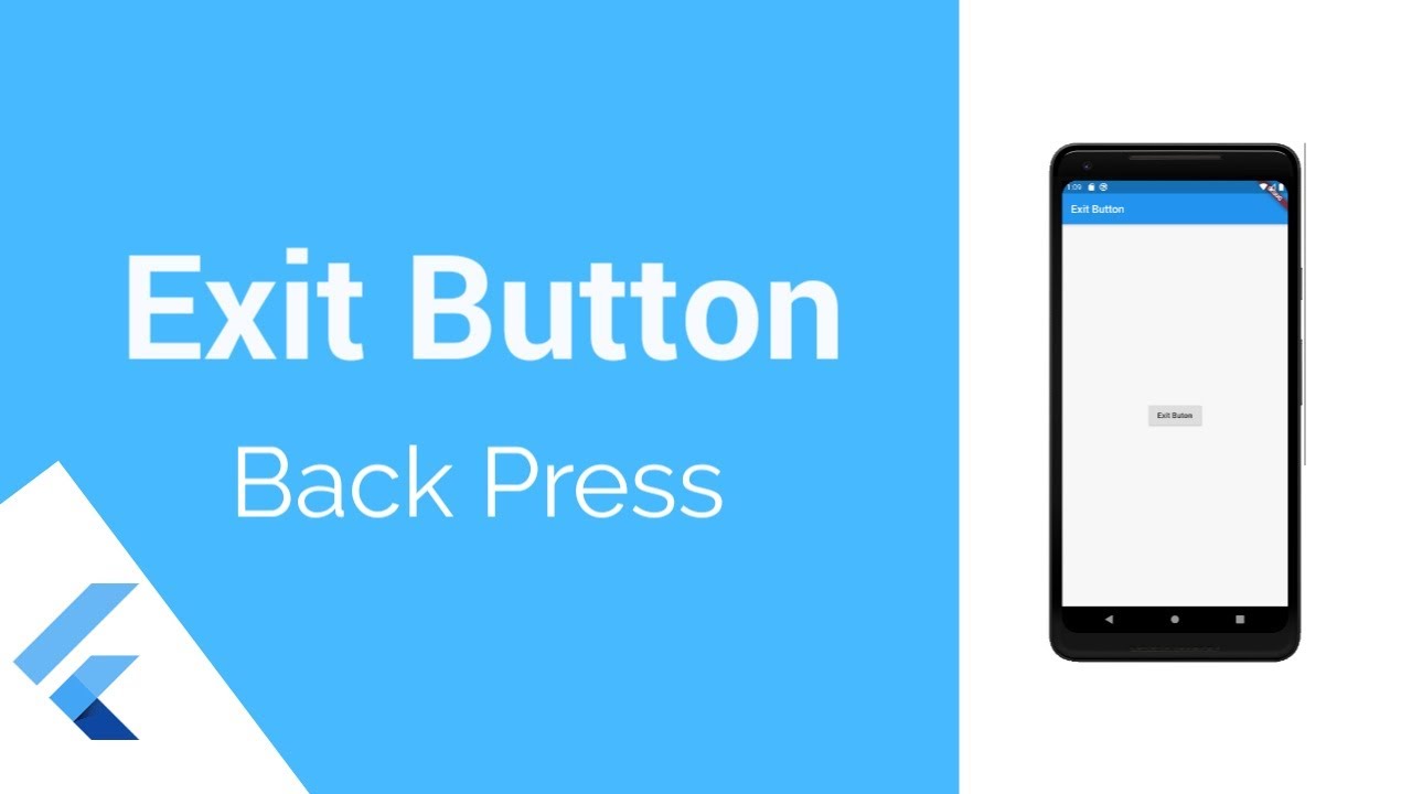 Посмотреть фото дня Flutter - Exit Button - YouTube