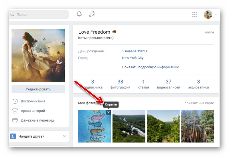 Посмотреть фото на закрытой странице в вконтакте Скрыть фото на компьютере
